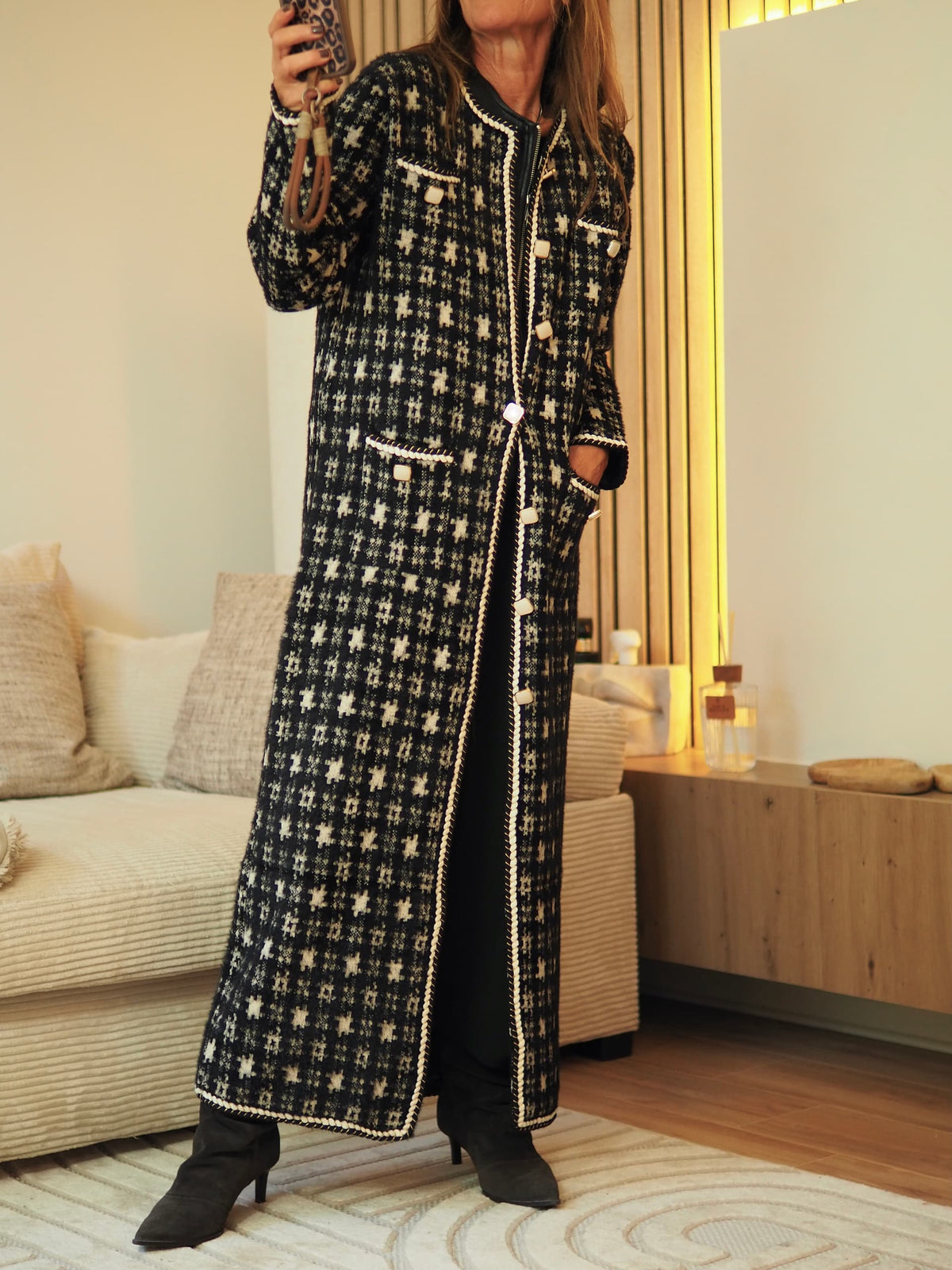 Manteau/Gilet noir style Chanel