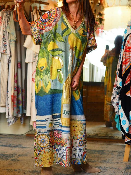 Robe lurex, encolure V. Fentes cotés. Magnifique couleurs..

95% Viscose 5% Elasthane.
Taille unique convient du 36 au 46.
Tour de poitrine 154cm Longueur dos 132cm.